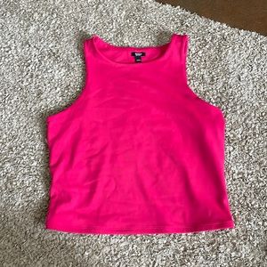 Express Body Contour Tank - hot pink - L